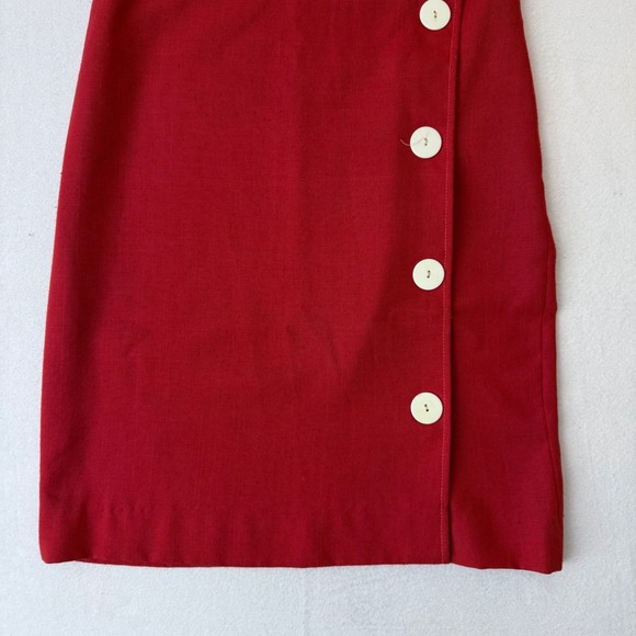 Patty O'Neil Vintage 60s Red Polka Dot Button Front Shift Dress Minnie Mouse - Picture 2 of 15